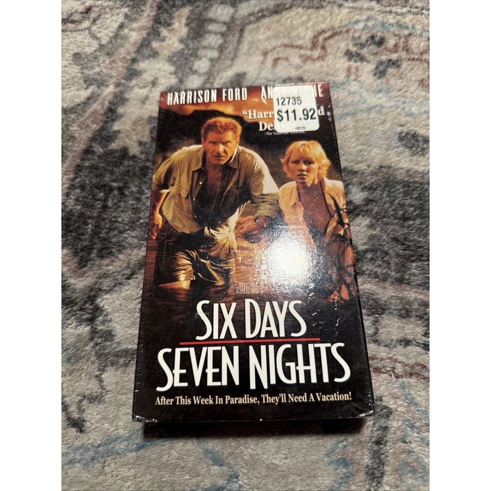 Six Days Seven Nights 1998 VHS Tape Harrison Ford PAL. NEW AND SEALED